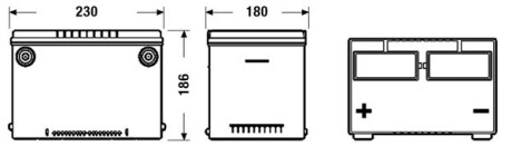 Акумулятор EXIDE EB558