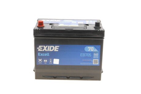 АКБ 6СТ-70 L+ (пт540) (необслуг) Asia EXCELL EXIDE EB705