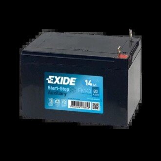 Акумуляторна батарея 14Ah/80A (150x100x100/+L/B0) (Start-Stop AGM/допоміжний) EXIDE EK143