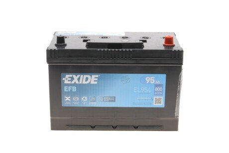 Акумуляторна батарея 95Ah/800A (306x173x222/+R/B01) (Start-Stop EFB) Азія EXIDE EL954