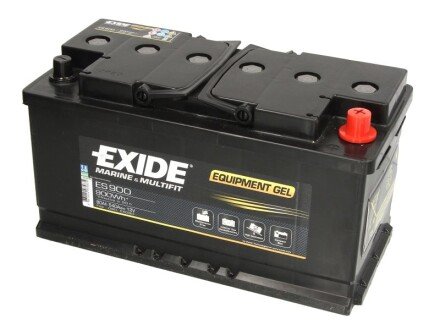 Акумулятор 80Аh(900wh)-12v EQUIPMENT GEL (353х175х190),R,EN540 гелевий EXIDE ES900