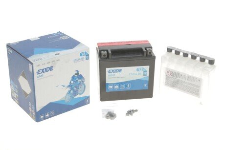 Акумулятор 12Ah-12v AGM (150х87х145) L, EN200 EXIDE ETX14-BS