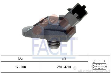 Датчик абсолютного тиску (Manifold Air Pressure Sensor, MAP sensor) FACET 10.3114