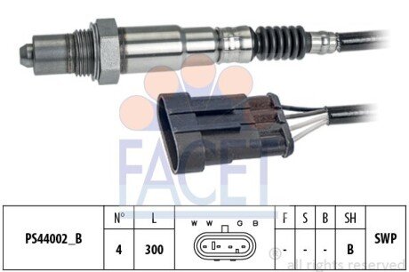 Датчик кисню (лямбда-зонд) Doblo/Combo 05- 1.2-1.4i (10.8203) FACET 108203