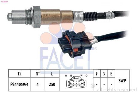 Датчик кисню (лямбда-зонд) Astra 06-10 1.6/1.8 (10.8249) FACET 108249