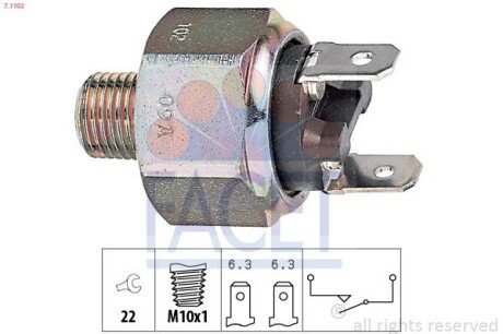 Датчик стоп-сигналу VW -96 FACET 7.1102