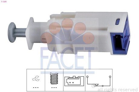 Датчик стоп-сигналу Citroen Nemo / Peugeot Bipper 08- (7.1241) FACET 71241