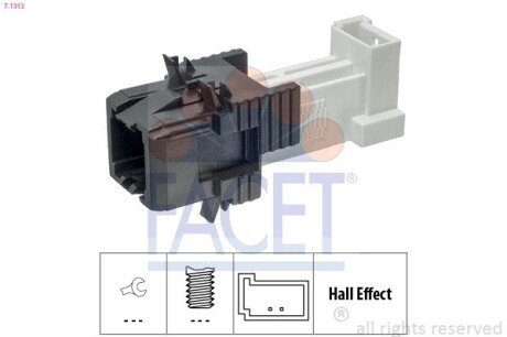 Датчик стоп-сигналу BMW 1/3/4/5/7/X1/X5 (10-) FACET 7.1312