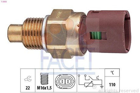 Датчик температури Master/Movano 2.5/2.8 dCi 98-04 FACET 73555