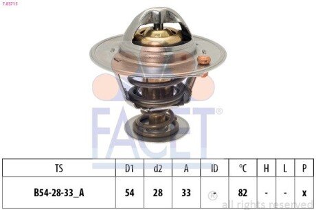 Термостат FACET 78371S (фото 1)