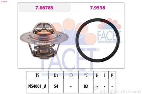 Термостат FACET 7.8678