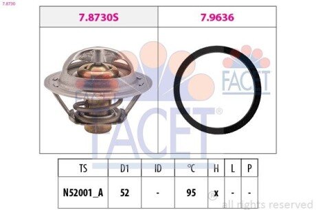 Термостат Clio III (06-14)/Scenic III (08-16) 2.0 16V FACET 7.8730