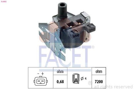 Котушка запалювання FACET 9.6092