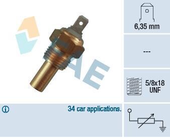 Датчик температури охолоджуючої рідини FAE 31360