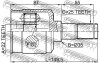 ШРУС внутрішній задній 22x35x25 HYUNDAI,KIA FEBEST 2211-SORR (фото 2)