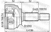 ШРКШ (ШРУС) зовнішній 28X49X23 Renault Logan 12-18 FEBEST 2410-LOGII (фото 2)