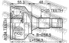 ШРУС FEBEST 2510-30720 (фото 2)