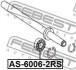 Підшипник піввісі (кульковий) 30X55X13 TUCSON/SCUDO 1.6-2.0 96-10 FEBEST AS-6006-2RS (фото 2)
