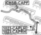 Втулка стабілізатора FEBEST CHSB-CAPF (фото 2)