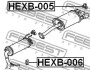 Кронштейн глушника FEBEST HEXB-006 (фото 2)