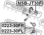 Фото 2 - втулка стабілізатора FEBEST NSB-JT30F Втулка стабілізатора FEBEST NSB-JT30F (фото 2)
