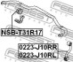 Втулка стабілізатора FEBEST NSB-T31R17 (фото 2)
