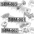 Подушка двигуна передня FEBEST SBM002 (фото 2)