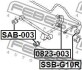 Втулка стабілізатора FEBEST SSB-G10R (фото 2)