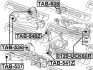 Сайлентблок заднього нижнього важеля (комплект) FEBEST TAB537 (фото 2)