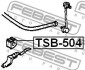 Втулка стабілізатора FEBEST TSB-504 (фото 2)