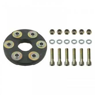 FEBI DB муфта еластична передн. (к-кт з болтами) W124 300D FEBI BILSTEIN 08822 (фото 1)