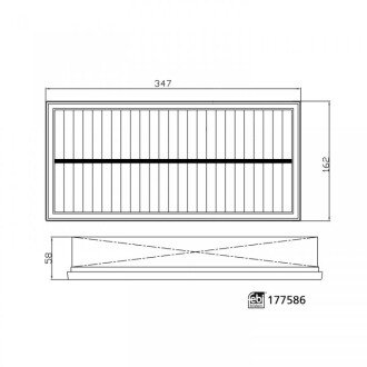 FEBI фільтр повітря LAND ROVER DEFENDER 19- FEBI BILSTEIN 177586