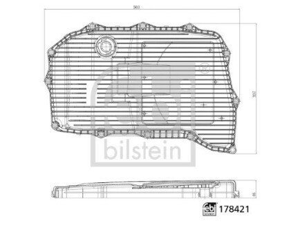 FEBI пітдон+фільтр акп AUDI A5 FEBI BILSTEIN 178421