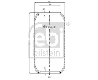 Пневмоподушка FEBI BILSTEIN 40400