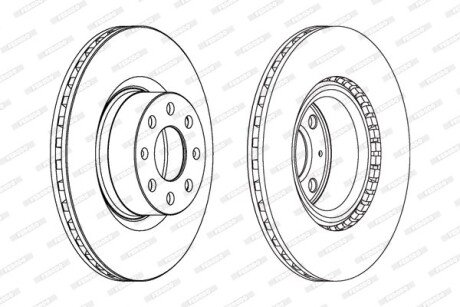 Гальмівний диск FERODO DDF1298C