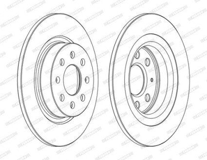 Диск гальмівний FERODO DDF1299C