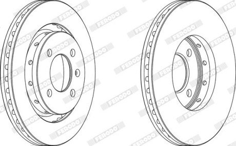 Диск гальмівний FERODO DDF1365