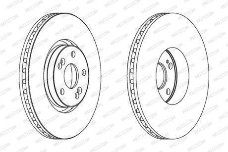 Гальмівний диск FERODO DDF1368C1