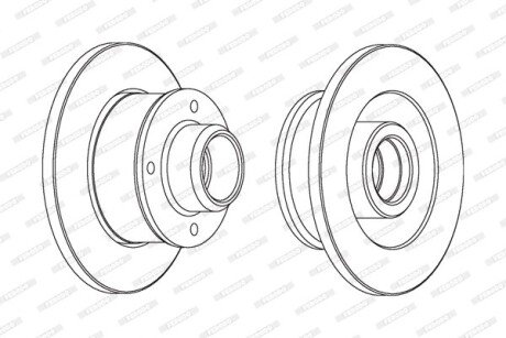 Гальмівний диск FERODO DDF137C1