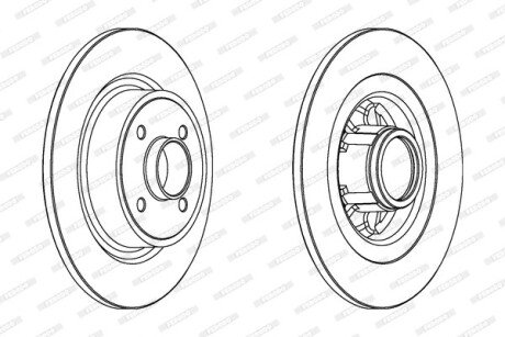 Гальмівний диск FERODO DDF1381C1