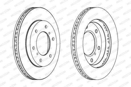 Диск гальмівний FERODO DDF1384C