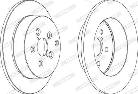 Диск гальмівний FERODO DDF1406