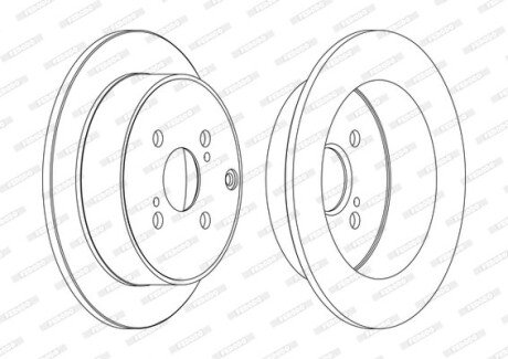 Гальмівний диск FERODO DDF1409C