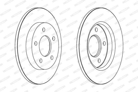 Гальмівний диск FERODO DDF1420C