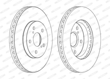 Диск гальмівний FERODO DDF1446C