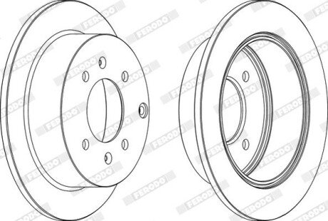 Диск гальмівний FERODO DDF1448 (фото 1)