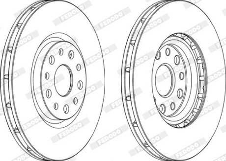 Диск гальмівний FERODO DDF1449