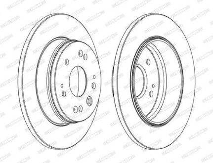 Гальмівний диск FERODO DDF1540C