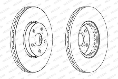 Гальмівний диск FERODO DDF1575C