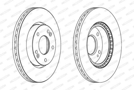 Гальмівний диск FERODO DDF1619C